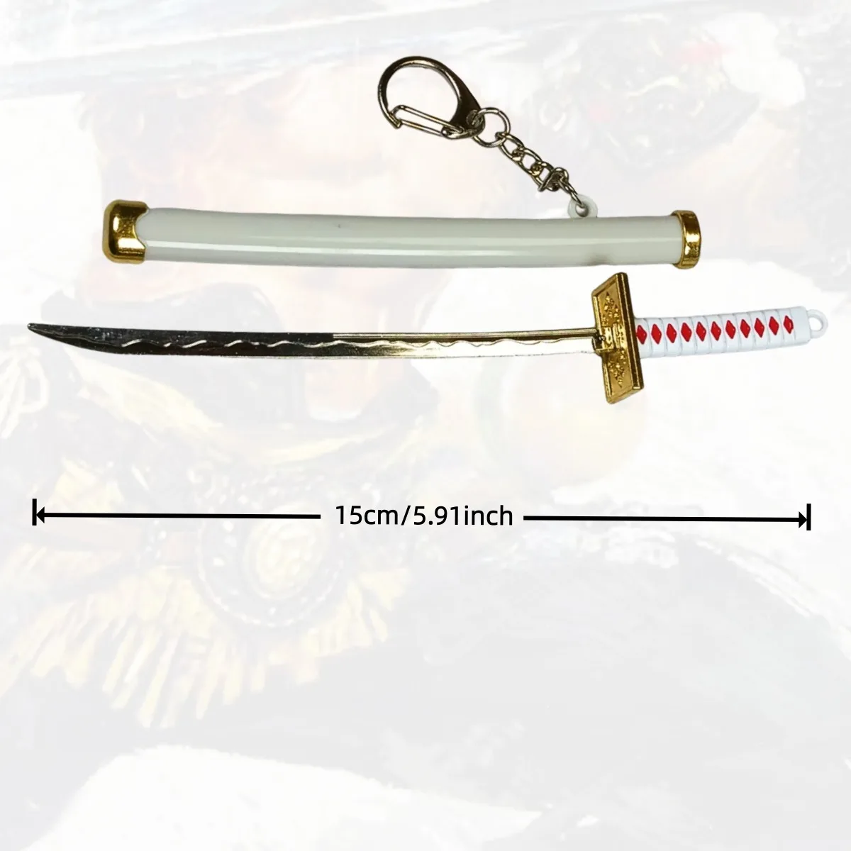 5.9inch Roronoa Zoro Metalen Katana Zwaard Originele Samurai Sabel Japanse Katana Sabel Ninja Mes Cosplay Accessoires Prop Speelgoed