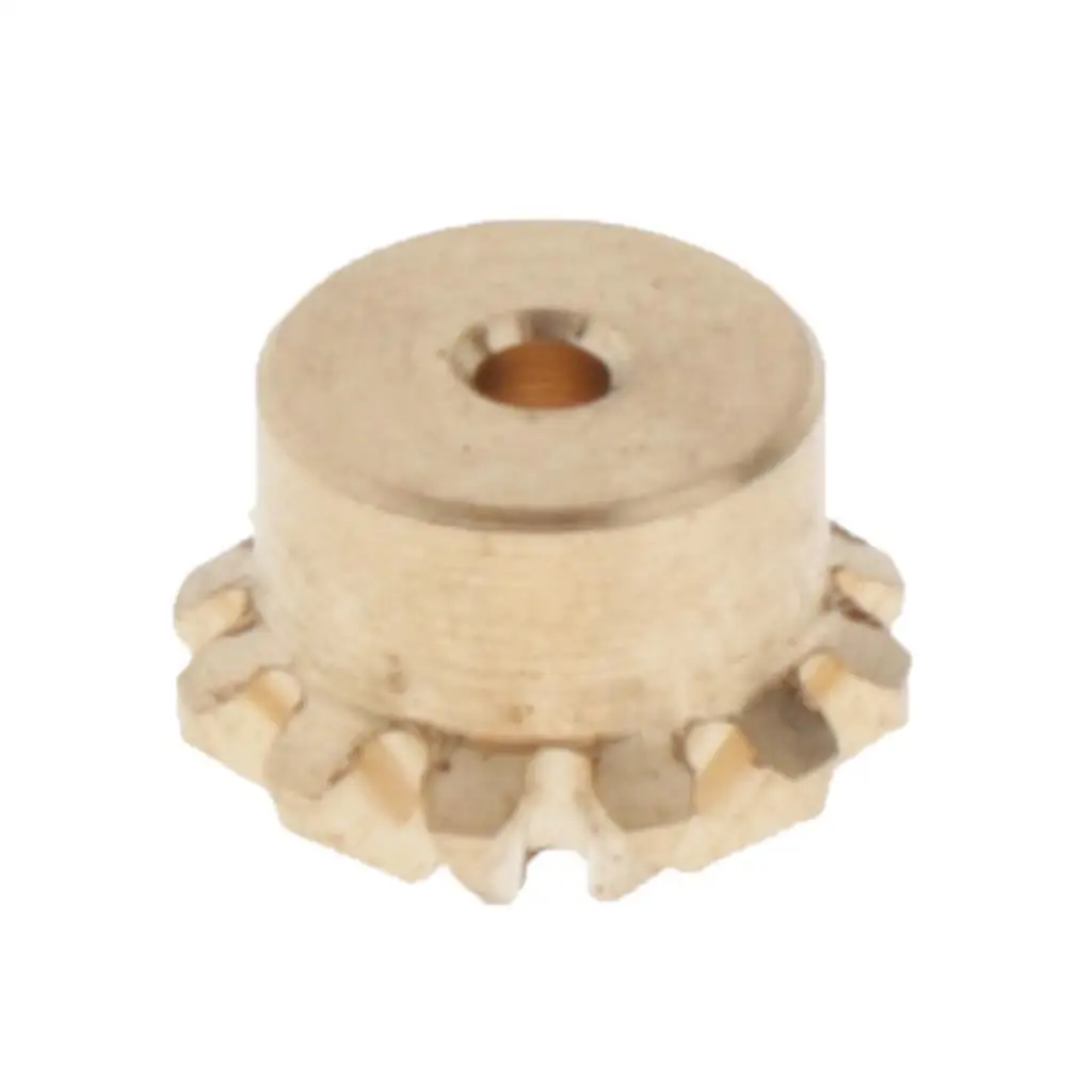 

Brass Bevel Gear 1mm Hole Dia 12 Tooth Modulus for Small Machinery Accessories and Hobby Building