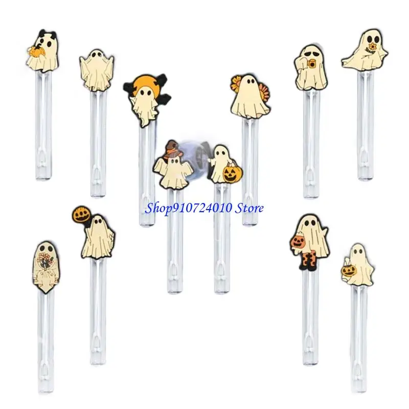 77hd 12pcs空のバブルステークス不気味なテーマアクセサリー子供向けの安全なプラスチック屋外アクティビティ材料3+