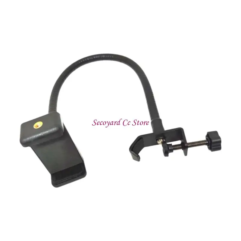 N3UC Universal Microphone Holder Stand Offer 360 Degree Rotating Capability Anti Slip Grip for Enhances Stability During Use