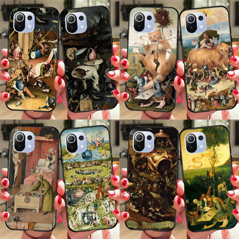 Hieronymus Bosch Art Painting Case For POCO F5 X3 X5 Pro F3 F4 X4 GT M5s C40 Cover For Xiaomi 13 11T 12T Pro 12 Lite 12X