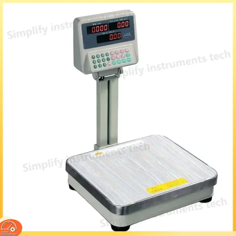 Electronic Price Scale Digital Price Calculation Scale with LCD Display Weighing Scale for Retail Supermarket Store Cashier