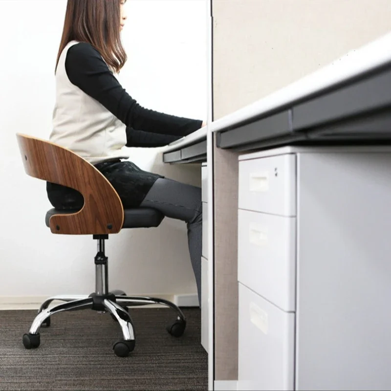 Art Computer Chair European Home Office Chair Student Chair Back Chair Swivel Chair Seat Solid Wood