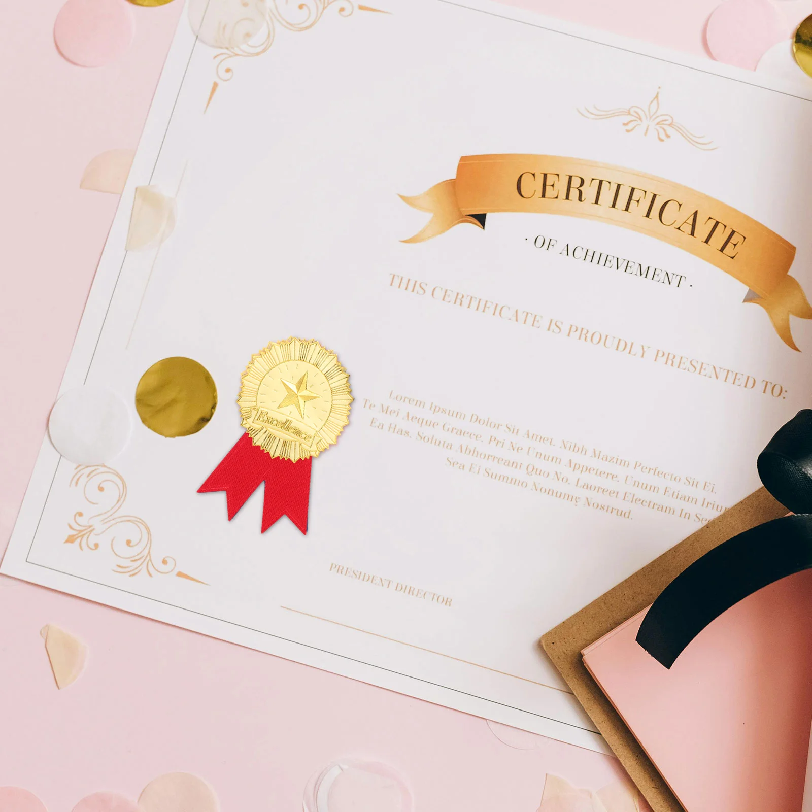 Stickers Certificate Accessories Graduation Award Stikckers Celebration Excellence Student