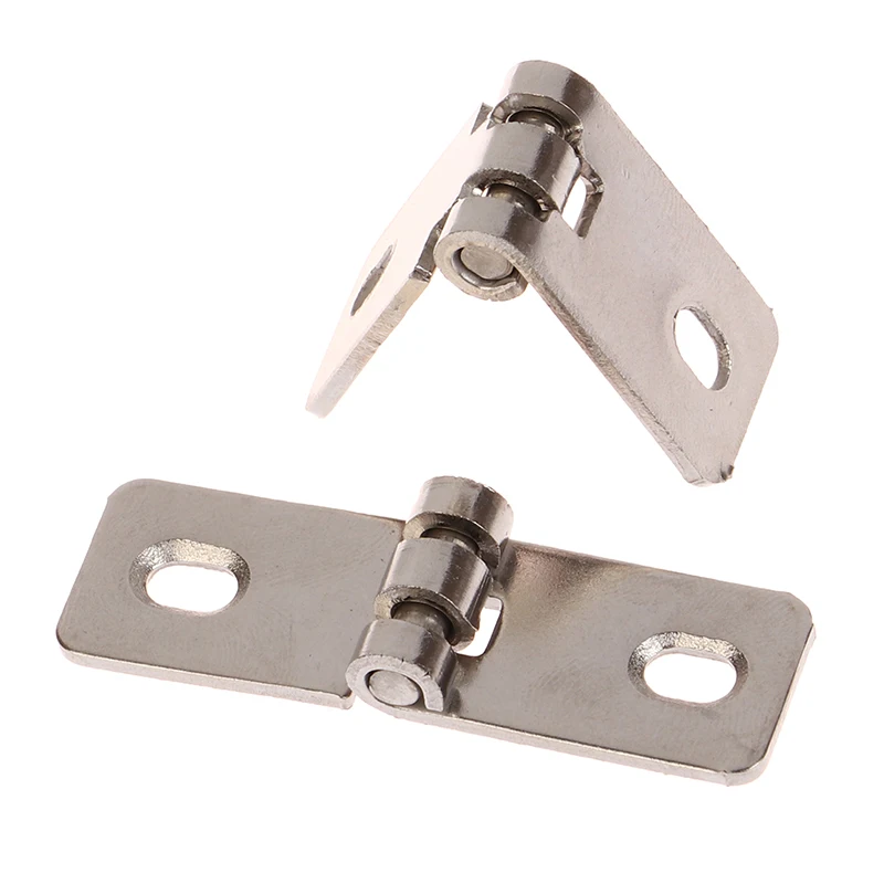 2Pcs Stainless Steel Foldable Nothing Frame Hinge Balcony Window Decorative Hinges For Wooden Wine Box Case Jewelry Gift Cabinet