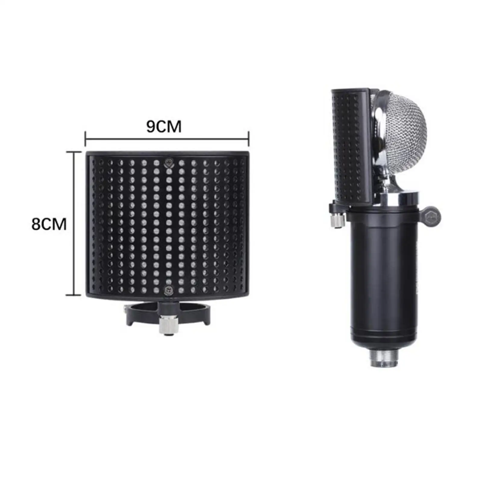 Microphone Isolation Absorber Filter Vocal Isolation Aluminum Panel