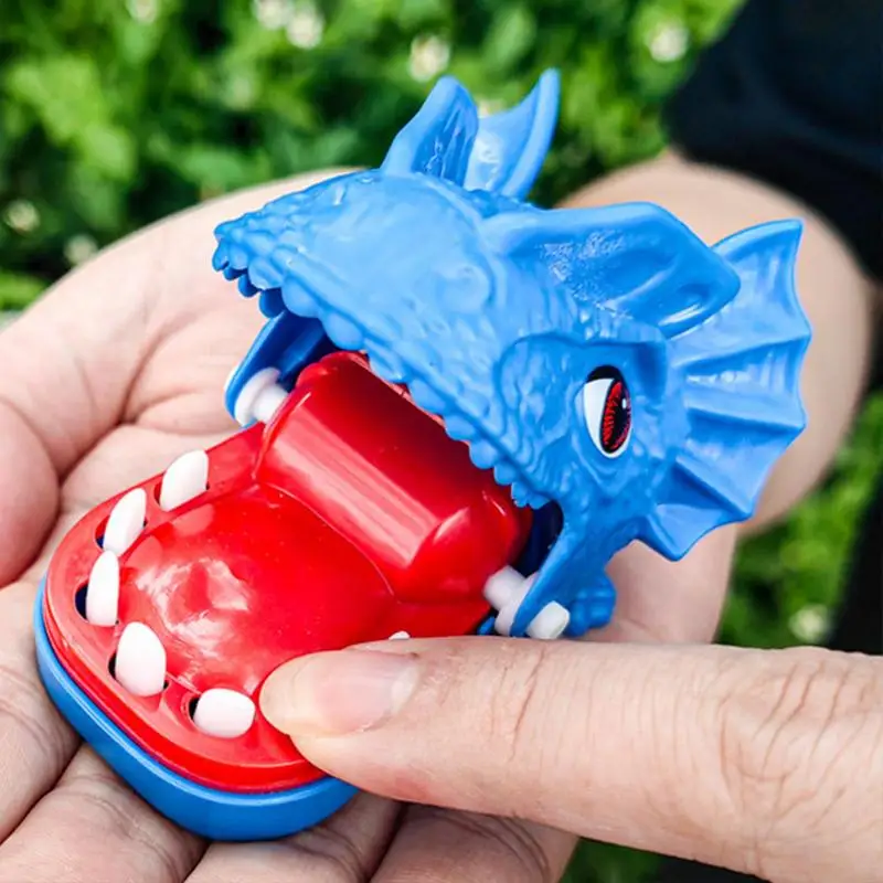 Finger Biting Game Dinosaur Shape Teeth Toy Kids Biting Finger Reaction Training Novelty Lucky Game Parent-Child Interactive Toy