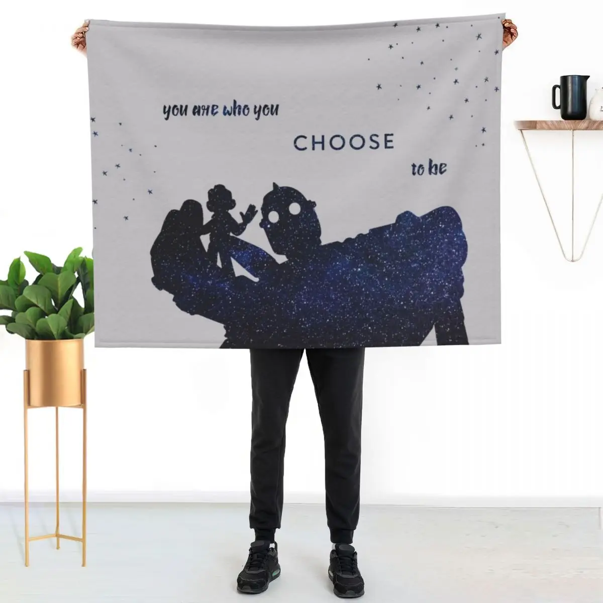 you are who you choose to be - the iron giant Throw Blanket warm winter Flannel Vintage for babies Thermals For Travel Blankets