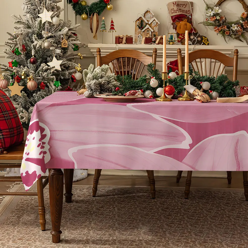 Blush Lips Waterproof table cloth, splash-proof tablecloth, for party, Halloween, Christmas, dining, camping
