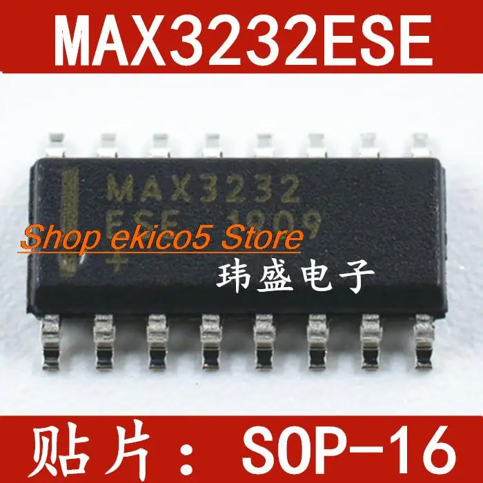 10pieces Original stock  MAX3232CSE SOP-16 MAX3232ESE RS232  