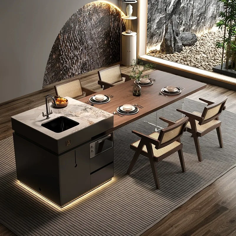 Italian Style Dining Tables Minimalist Design Modern Living Room Dining Tables Multi Functional Home Furniture Mesa Comedor Lsdt