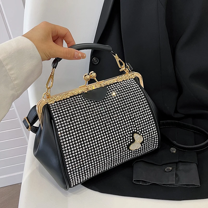 Luxury 2023 Rhinestone Handbag for Women Bag Diamonds High Quality Shoulder Crossbody Bags Female Fashion shining Evening Purses