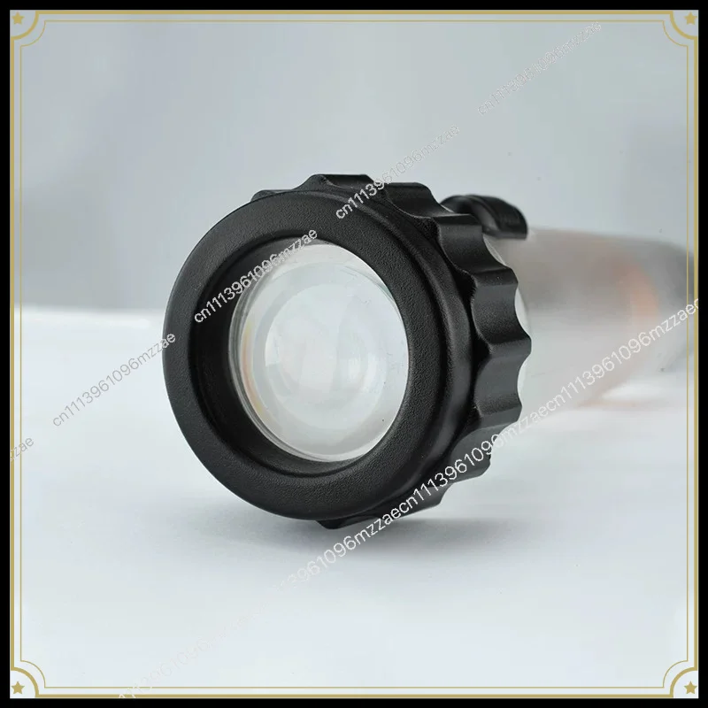 Flashlight Hand-cranked Shaking Charging Farah Flashlight Self-generated Transparent Emergency Fluorescent Student Flashlight