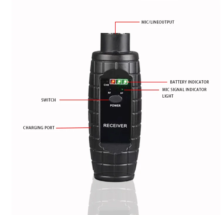 GPUB U-95 XLR Wireless Transmission Transmitter System Handheld Condenser Microphone Wired To Wireless Adapter Microphone