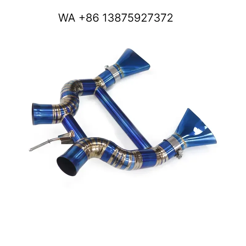 Wmwmnu for ING Titanium Exhaust Pipe Catback for 650S With High Flow Performance Auto Turning Pipe Parts