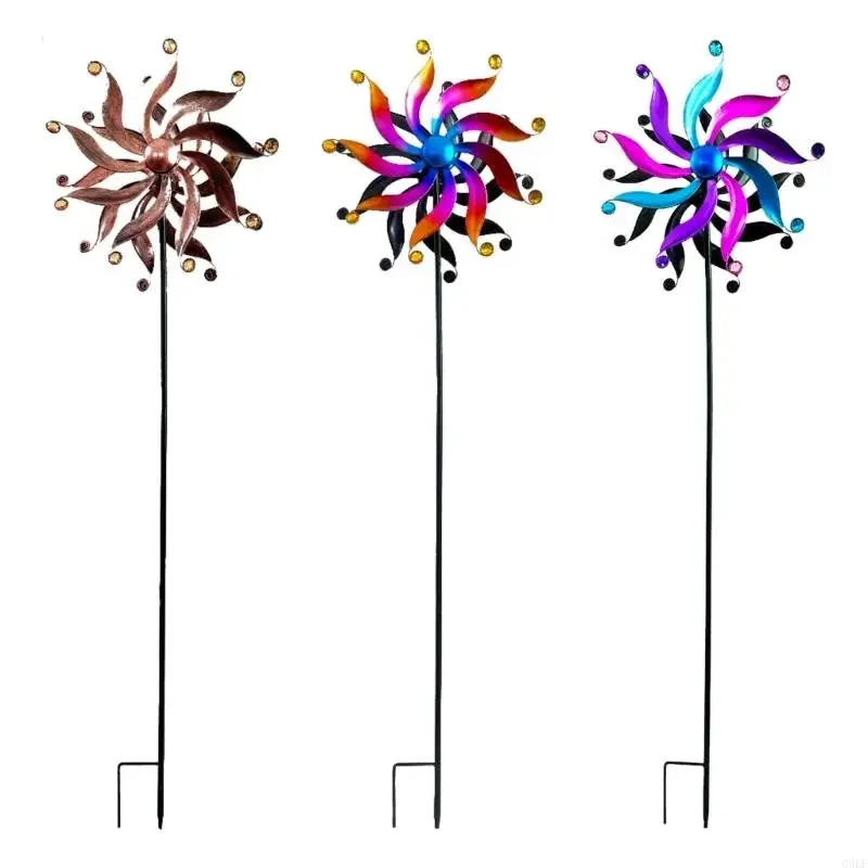 

Rotating Wind Spinner Sculpture Suitable For Outdoor Decorations Easy Assembly Metal Garden Art Design Weather Resistant