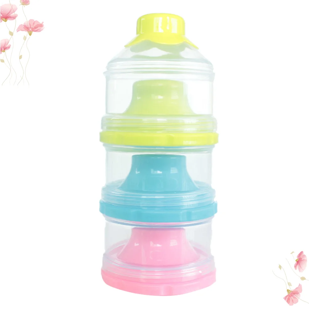 2 stuks drielaags etui melkpoedercontainers draagbare snackshouder grote capaciteit doos voor thuisreizen baby baby