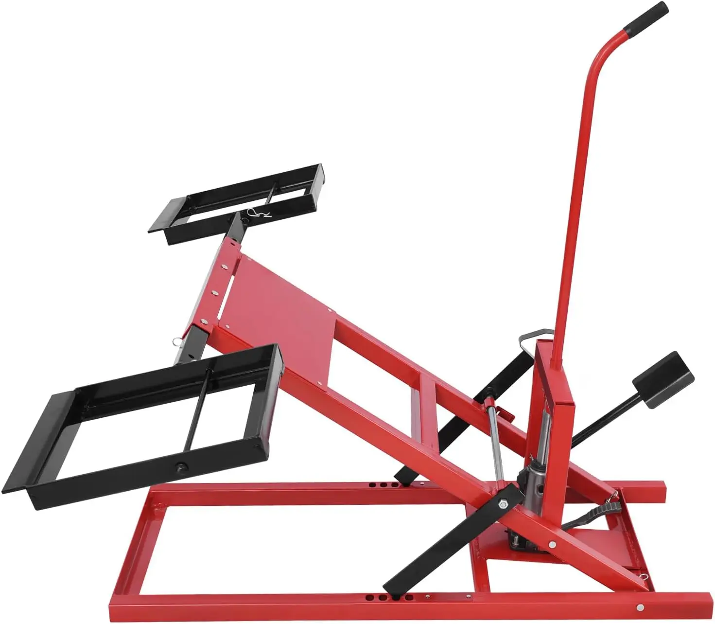 

Подъемник гидравлического цилиндра для газонокосилки Подъемник газонокосилки для технического обслуживания и ремонта Подъемная способность 500 фунтов Регулируемое колесо