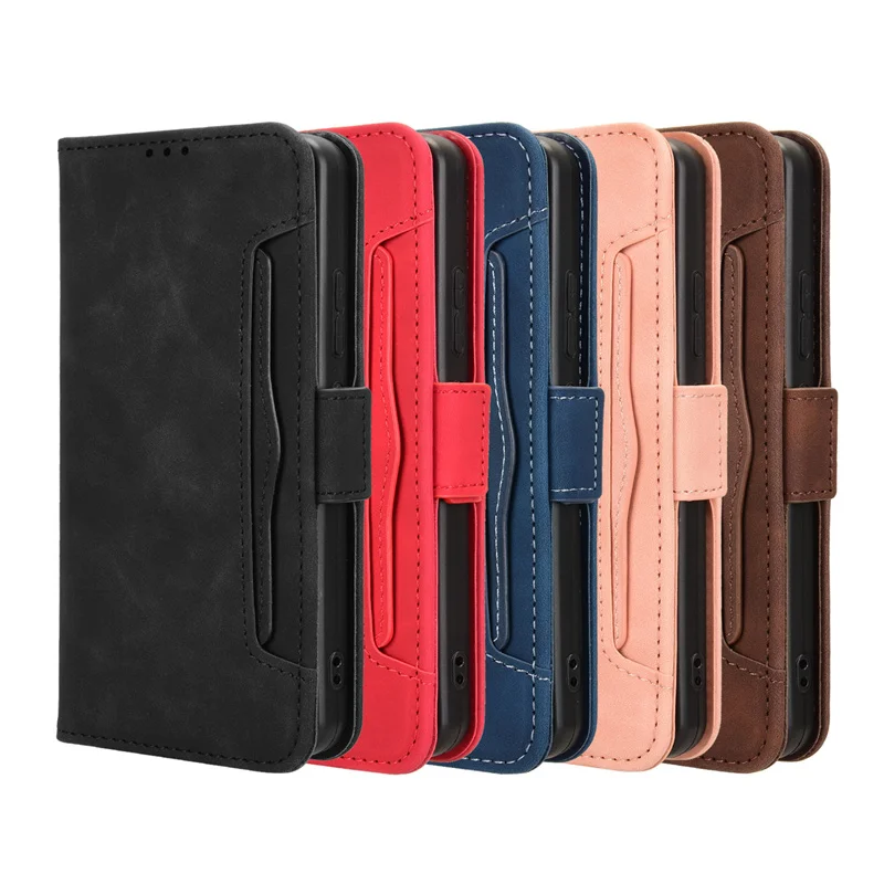 ل TCL 503 الفاخرة الجلد يشعر بلون الجلود ل TCL 503 فتحة للبطاقات حماية جراب الهاتف المحمول