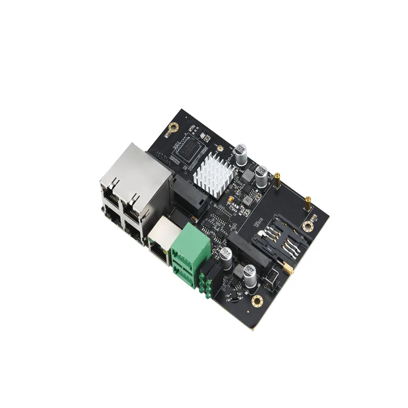 

Industrial grade rail type 5-port router motherboard 4G to wired to WIFI card mobile Unicom Telecom Internet access