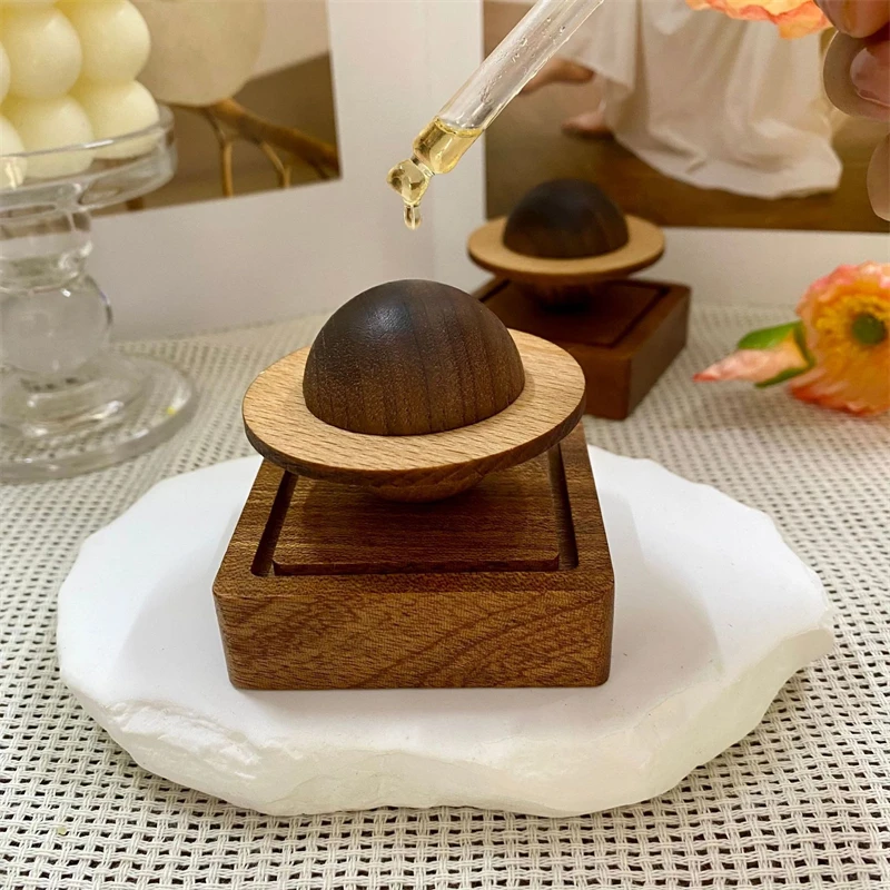 1pcs Difuser Wood Scent No Essential Oil Diffuser Jupiter Shape Home Decoration Fresh Air Present To Friend Dorm Room Essentials view 4