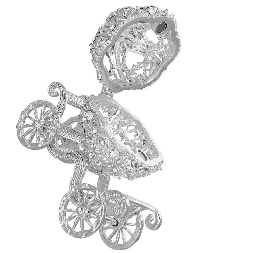 Carriage Trinket Box Metal Jewelry Storage Case Small Decorative Keepsake Box Home Dorm Room Gift Trinket Boxes