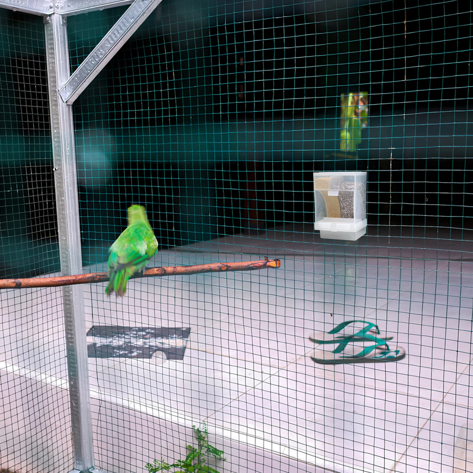 

1Set Transparent Automatic Bird Feeder Parakeet Cage Food Container Bird Feeder Bowl Accessories Parakeet Food Holder