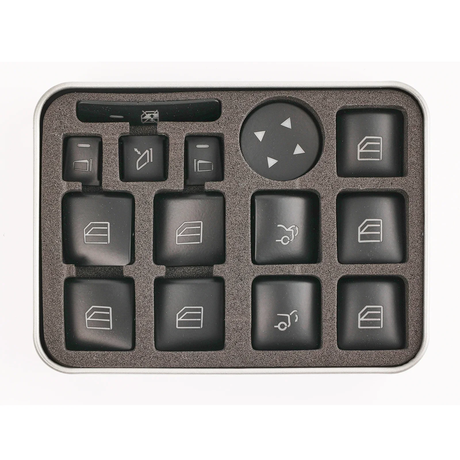 For Mercedes Benz CLA 180 200 GLA 180 200 2013 2014 2015 2016 2017 2018 2019 14x Car  Parts Window Switch Button Repair Stickers
