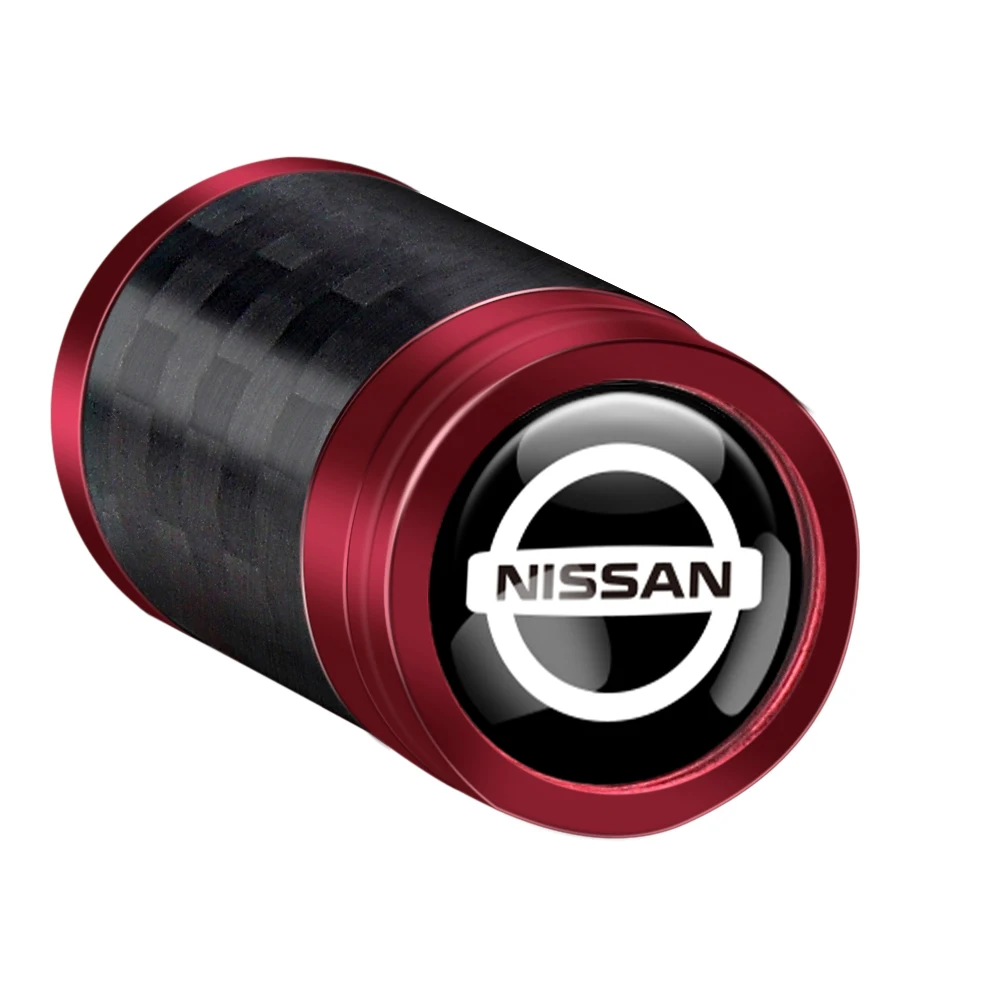 New Valve Universal Cap Valve Stem Covers Dust Proof Caps Wheels Tyre Decorative For Nissan X-trail Qashqai Note Sentra Nismo