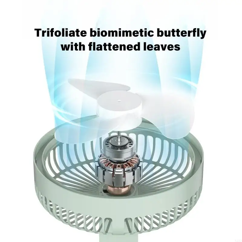Powerful Fan ABS Texture 5 Speed Suitable for Travel Office and Indoor Use N58D