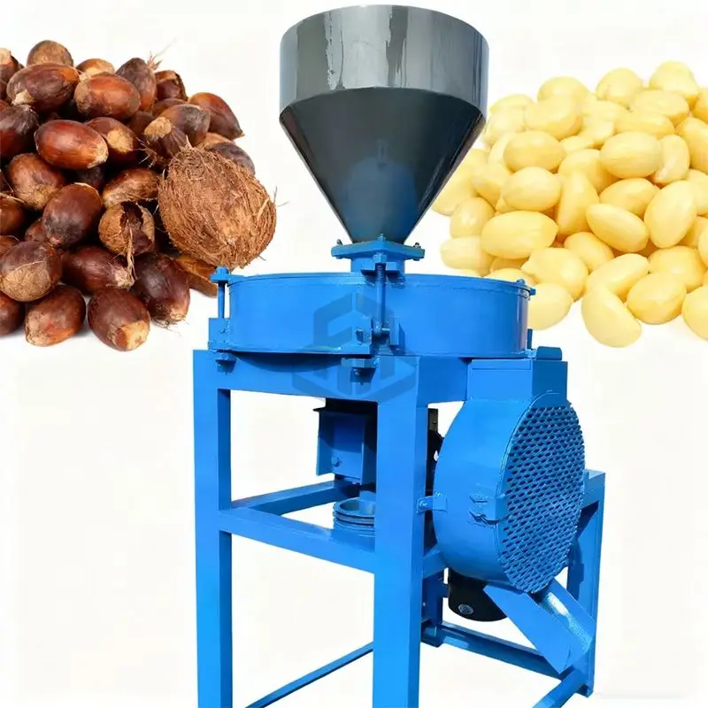 Heavy Duty Palm Kernel Crusher Machine 300kg/h Automatic Cracker and Separator for Palm Oil Production