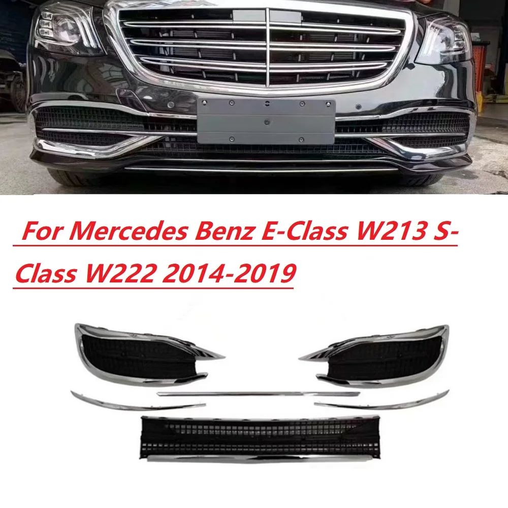 

Front bumper grille ventilation network For Mercedes Benz E-Class W213 S-Class W222 2014-2019 Maybach