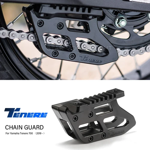 Imagen 1 del producto Para Yamaha Tenere700 Tenere 700 2019-2025 2024 2023 2022 accesorios de motocicleta guía de cadena cubierta de protección guía estabiliza