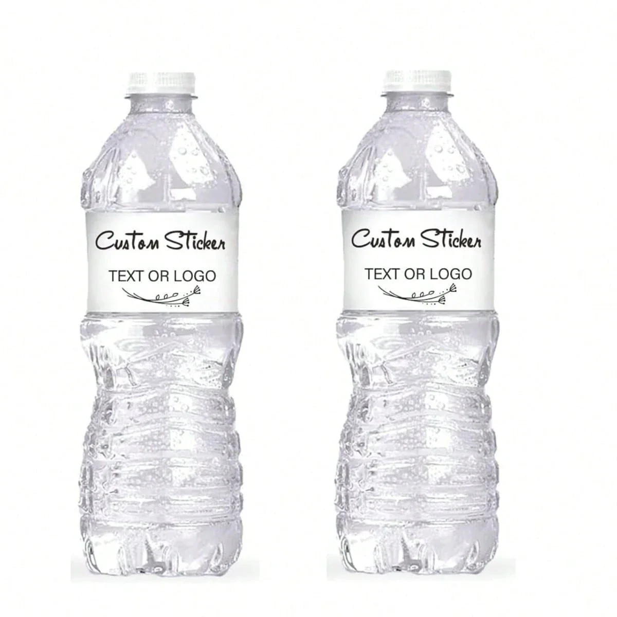 30Pcs Customizable Water Bottle Stickers Self-Adhesive Candy Wrap Personalized Picture or Logo Labels for Beverage Bottles