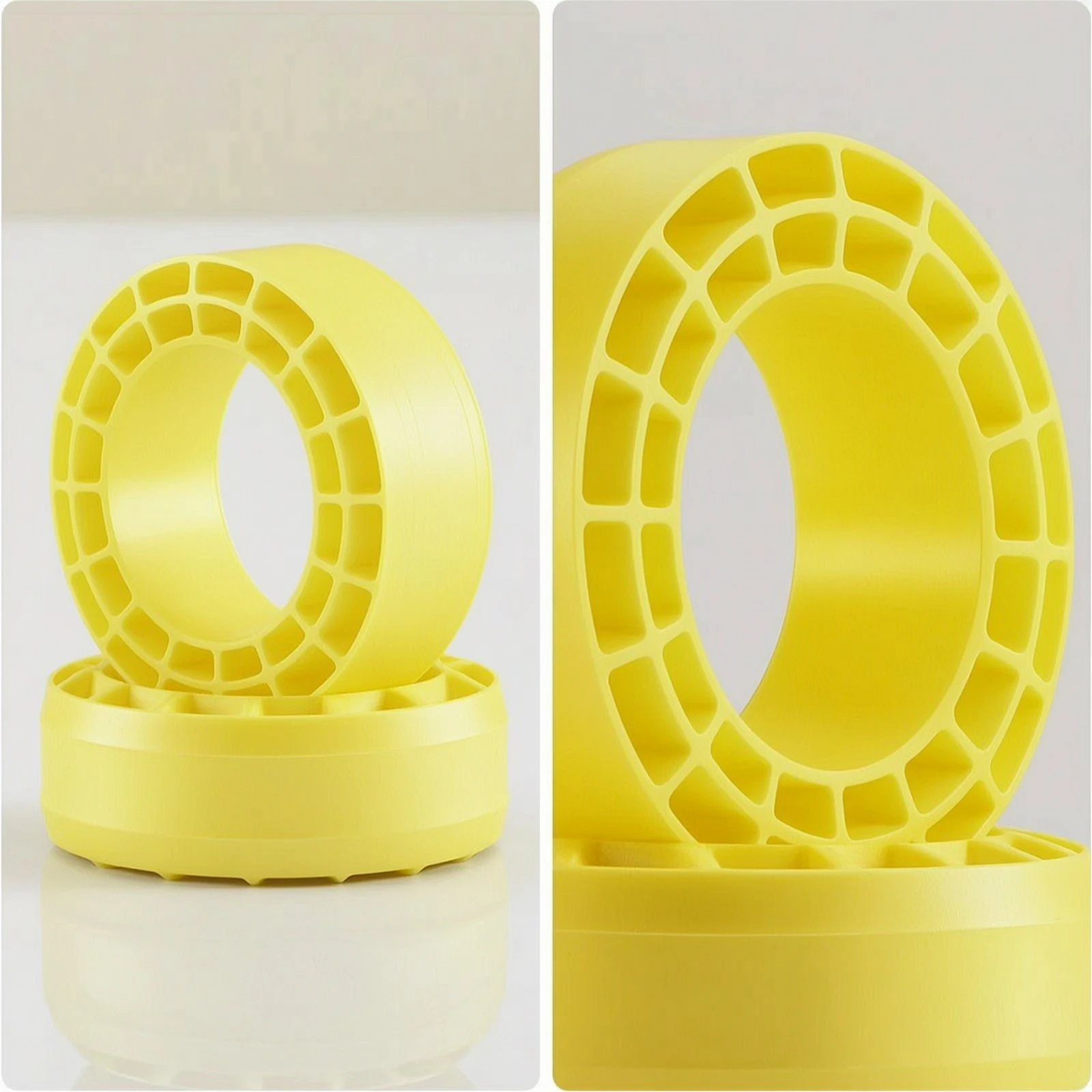 2 Pieces Silicone Tire Insert Hollow Silicone Inner Liner for RC Modelers, Rock Crawlers, Scale Trucks