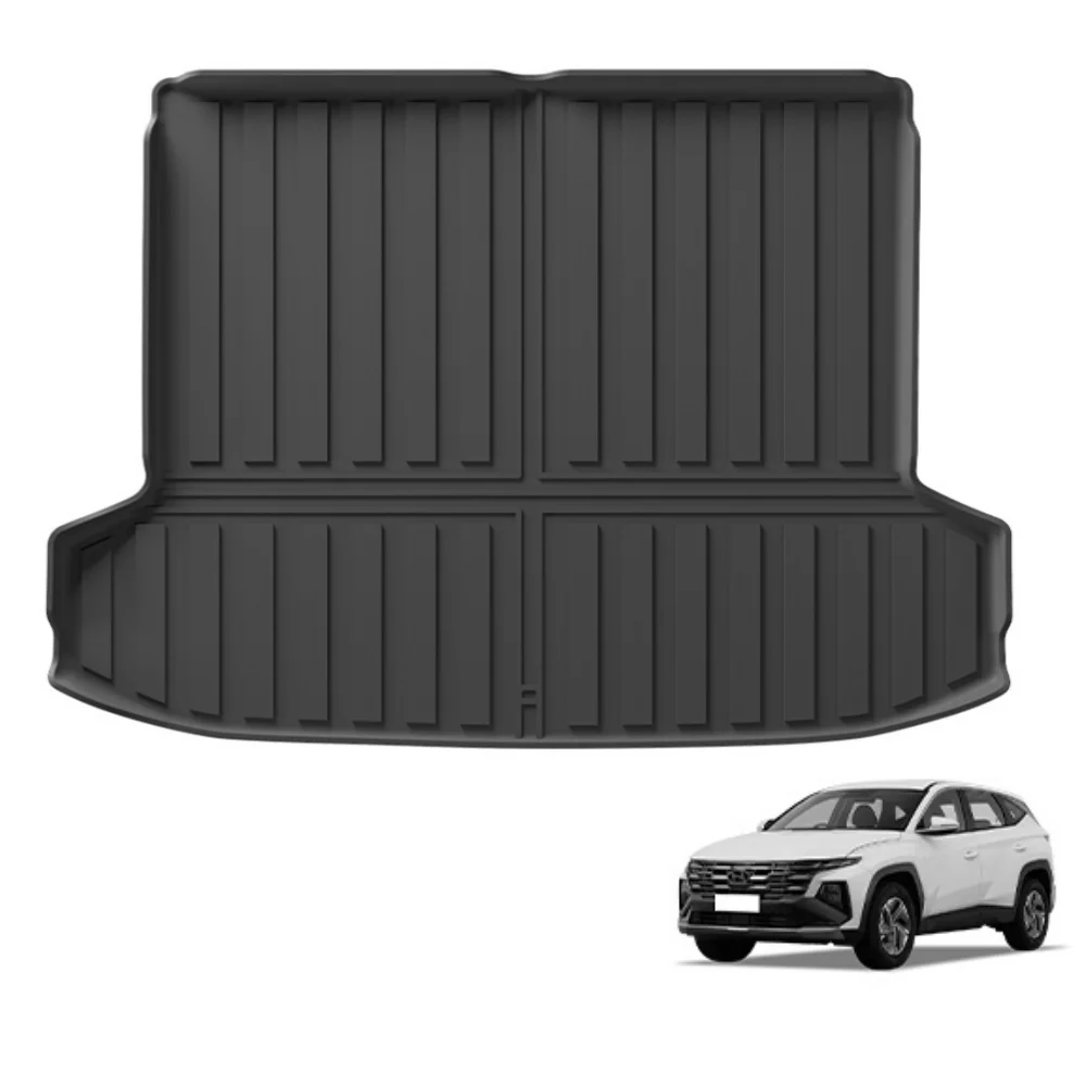 

for Hyundai Tucson 2022-2025 TPE 3D Car Cargo Liner Trunk/Backrest Pad Waterproof Black
