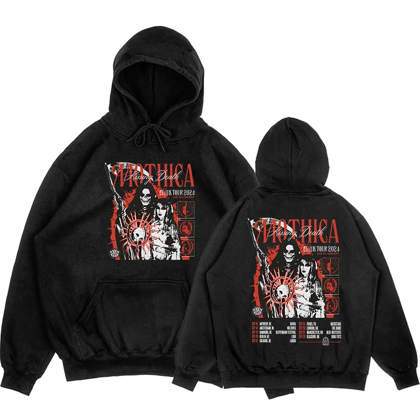 

Толстовка унисекс с принтом «Kiss Death MOTHICA», в стиле хип-хоп
