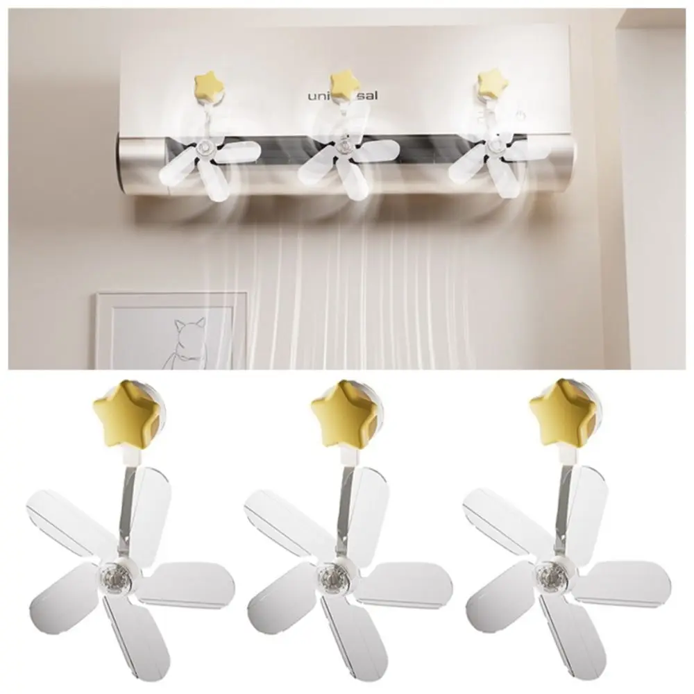 

3Pcs Suction Cup Air Conditioning Ventilator Wall Mounted Anti Direct Blowing Air Conditioner Vent Fan Energy Saving Silent