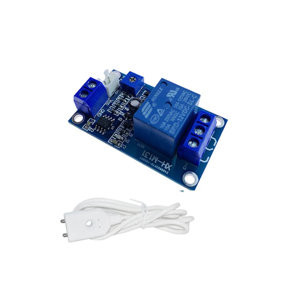 DC12V / 5V / 24V 10A Water Leakage Sensor Relay Module Protection Against Water Leaks for Home Garden Overflow Security