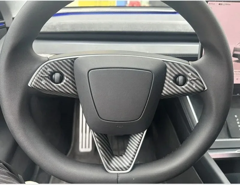 Dekorativer Aufkleber für Tesla Model 3 Model YL Y Juniper 2026 Lenkradknopf-Schutzabdeckung Innenraum-Zubehör – Detail 6
