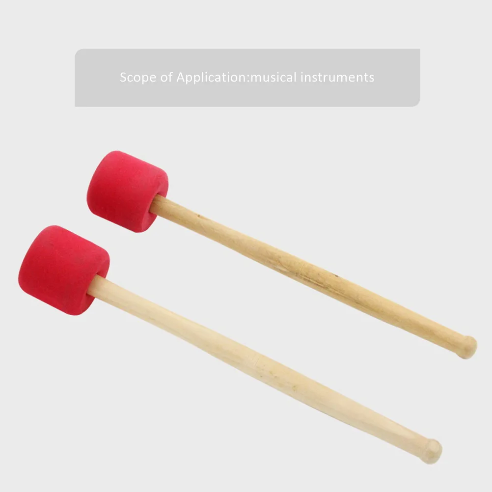 

Big Drum Hammer Bass Drumstick Wood Handle Foam Rubber Padding Volume Percussion Instrument Accessory Drum Supplies