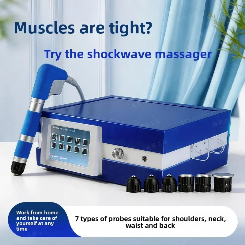 Professional ESWT Radial Shockwave Therapy Machine 5 Probes for Muscle Relaxation Physical Recovery Clinic Equipment