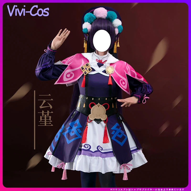 

Vivi-Cos Game Genshin Impact Yun Jin Lolita Cute Dress Lovely Cosplay Women's Costumes Halloween Role Play Party Outfit New S-XL