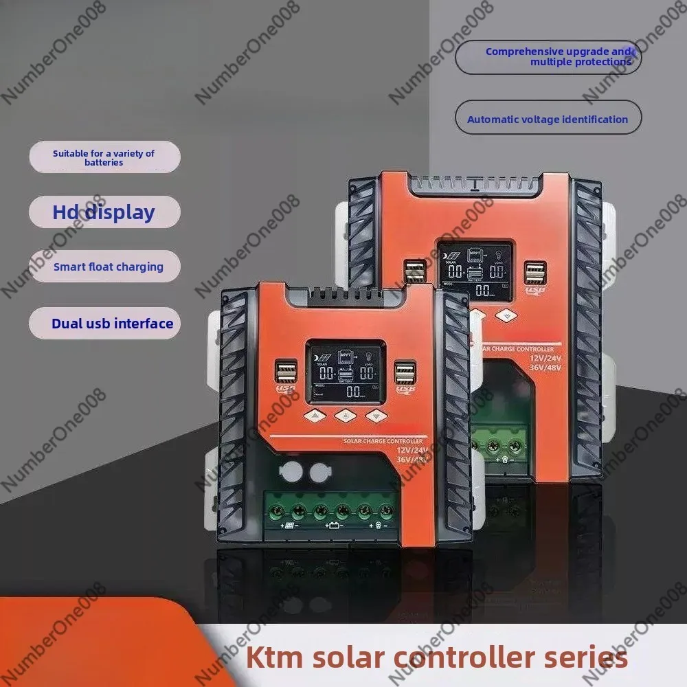 40A 60A 100A MPPT Solar Charge Controller with Transparent Housing for Photovoltaic System