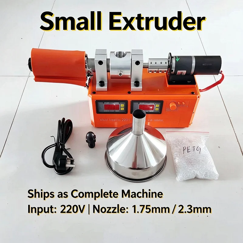 110V 220V Desktop Single Screw Extruder Machine PETG PLA ABS Plastic Recycler For DIY 3D Printing Filament