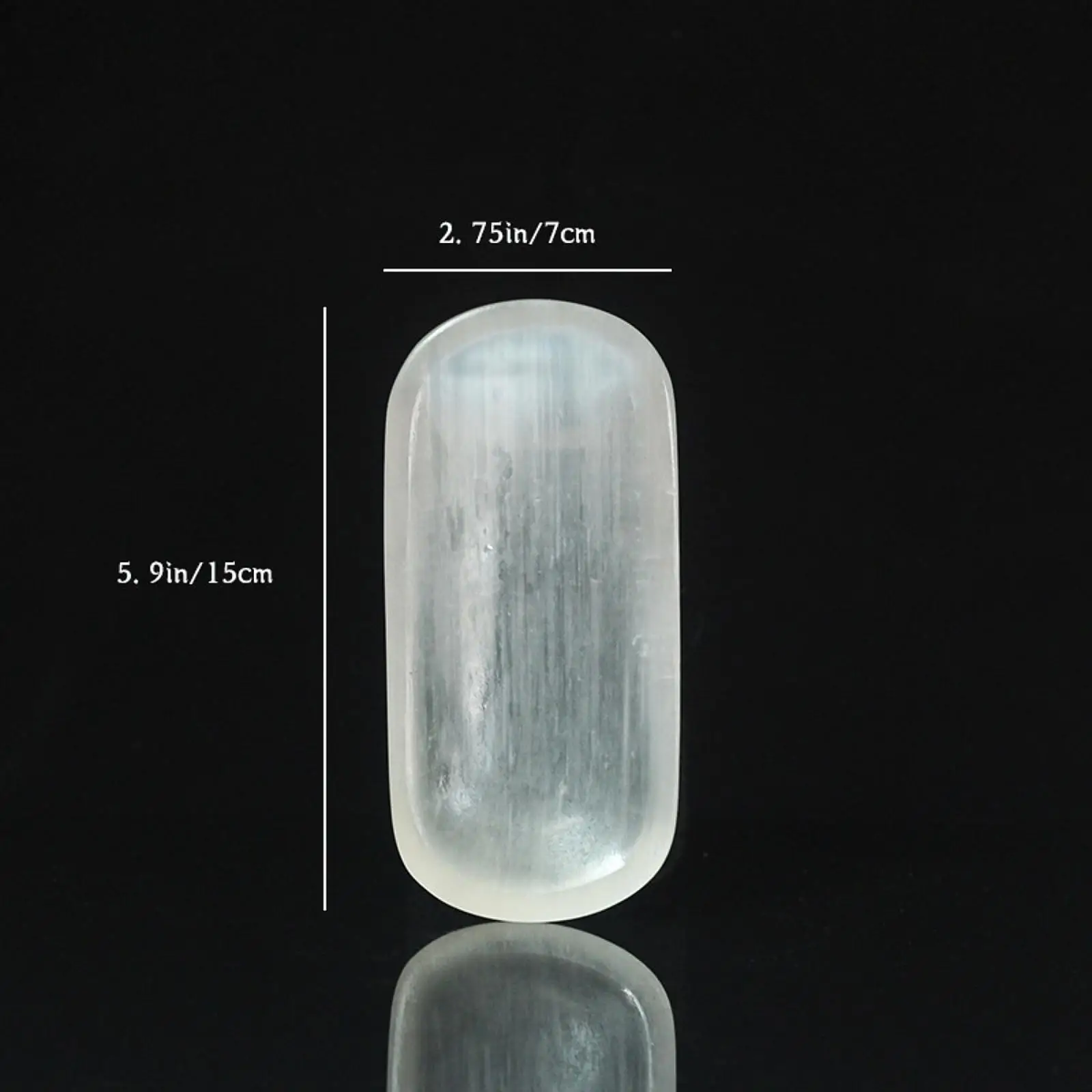 Selenite Crystal Bowl Jewelry Organizer Charging Dish Storage Plate for Crystals Meditation Space and Table Centerpiece