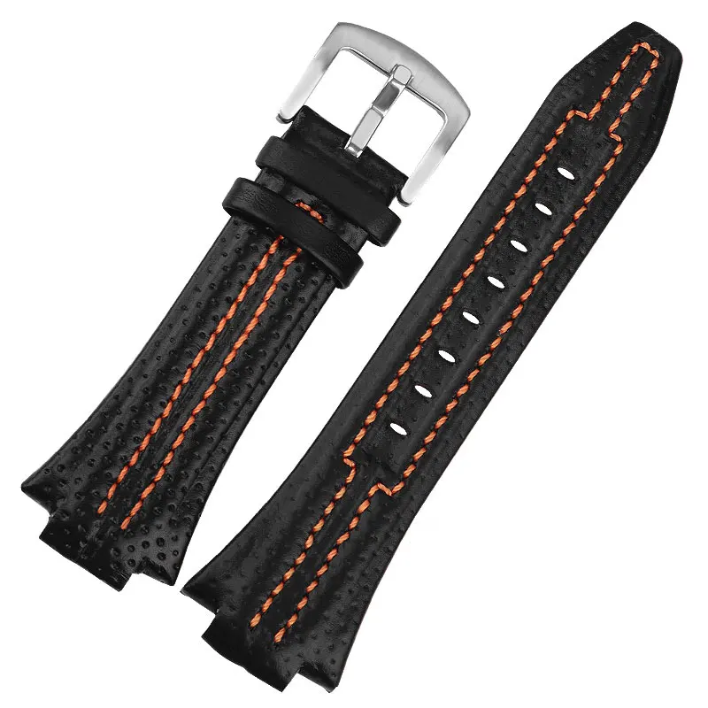 For Seiko Sportura Snl029p2 Snl021p1 Sna595p2 Snl017p1 Genuine Leather Watch Strap Accessories 27mmx15mm Wrist Band