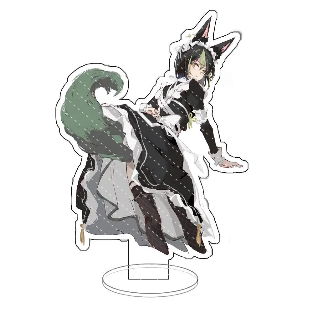 15 cm Genshin Impact xiao Maid kostuum serie Acryl Staande plaquette Desktop ornament versieren spel periferie verjaardagscadeau