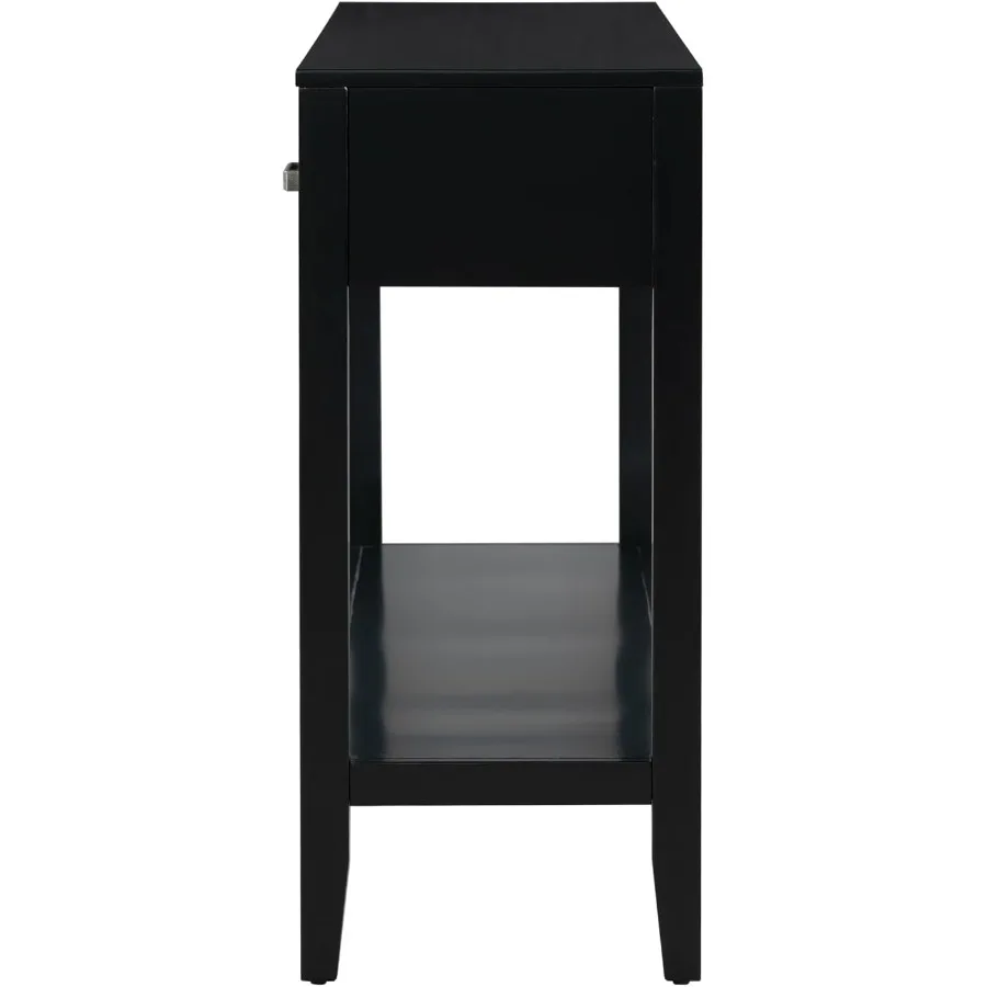 طاولة وحدة تحكم مستطيلة معاصرة مع رف واحد و3 أدراج تخزين طاولة جانبية للأريكة لمدخل المدخل Liv #5