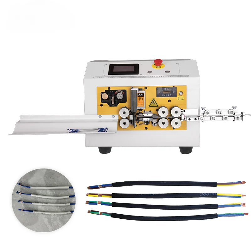 TR-880L Round Sheath Cable Flat Jackie Cable Stripping Cutting Machine Core Processing Automatic Stripping Tool